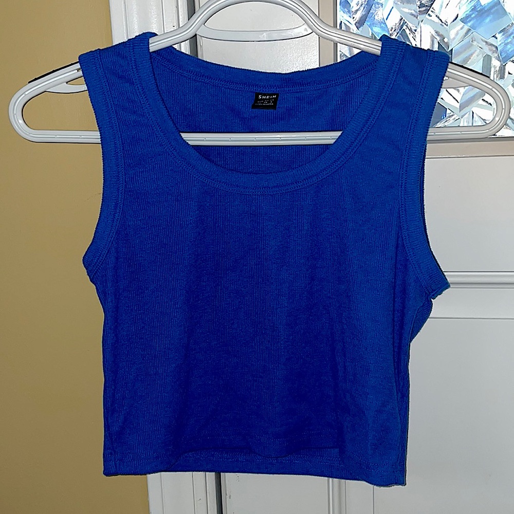 cute blue tank